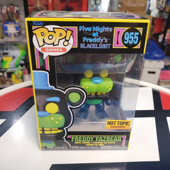 Funko Pop 955 Freddy Fazbear Five Nights At Freddy's Blacklight Hot Topic Exclusive R17083