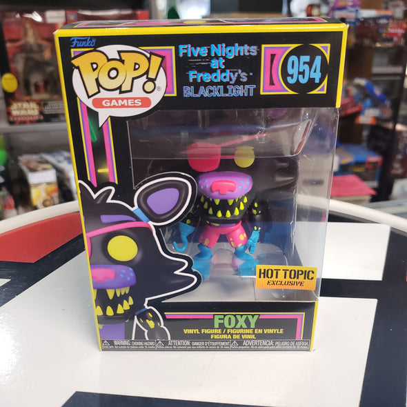 Funko Pop 954 Foxy Five Nights At Freddy's Blacklight Hot Topic Exclusive R17084