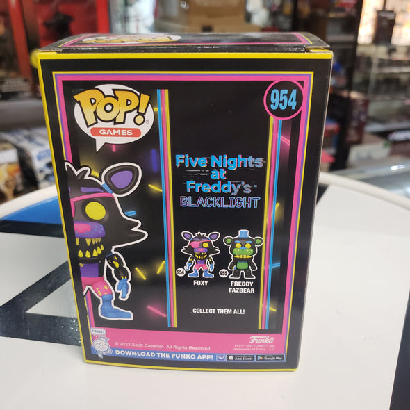 Funko Pop 954 Foxy Five Nights At Freddy's Blacklight Hot Topic Exclusive R17084