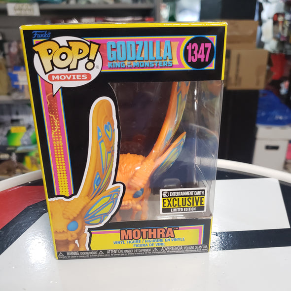 Funko Pop 1347 Mothra Godzilla King Of The Monsters Blacklight Entertainment Earth Exclusive Limited Edition R17085