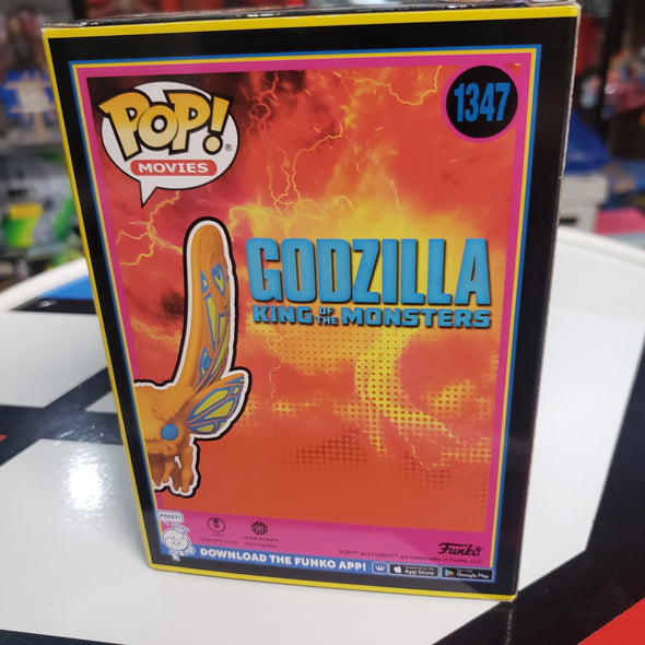 Funko Pop 1347 Mothra Godzilla King Of The Monsters Blacklight Entertainment Earth Exclusive Limited Edition R17085