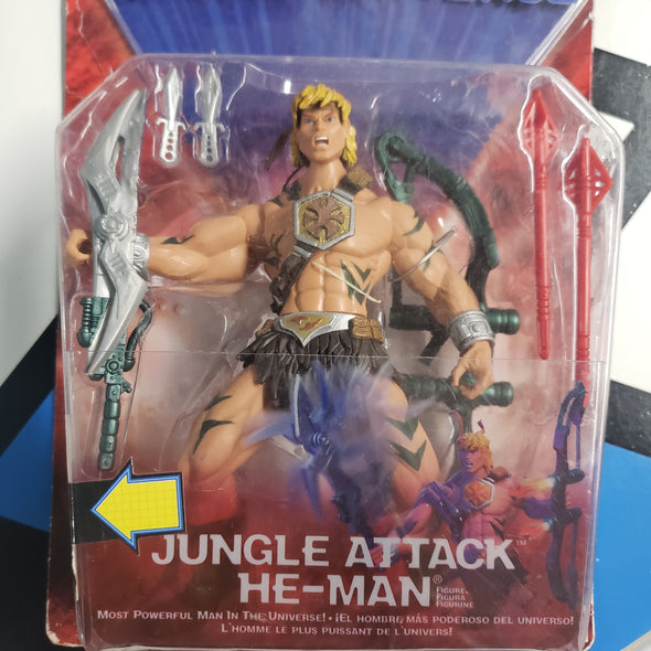 Masters of the Universe 200X MOTU Jungle Attack He-Man Most Powerful Man In The Universe Action Figure Mattel R14471