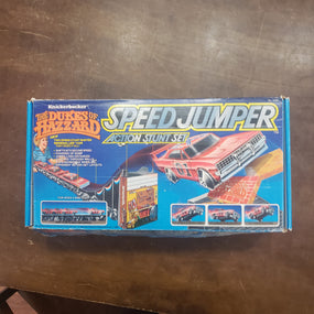 Dukes Of Hazzard Speed Jumper Action Stunt Set Knickerbocker 1982 Two Speed Stunt Buster General Lee Car That Does It All! R17017