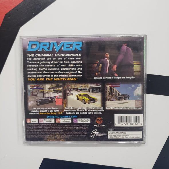 PlayStation PS1 Driver You Are The Wheel Man Greatest Hits R18091