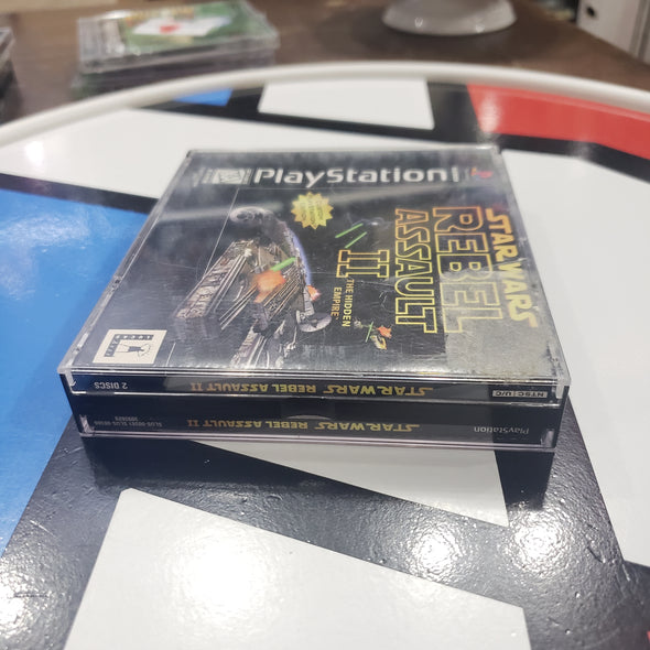 PlayStation PS1 Star Wars Rebel Assault 2 II The Hidden Empire (2 Disc) R18076