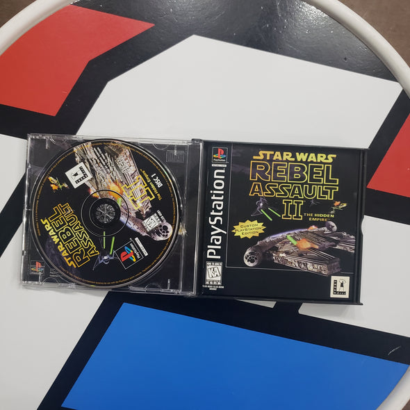 PlayStation PS1 Star Wars Rebel Assault 2 II The Hidden Empire (2 Disc) R18076
