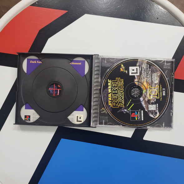 PlayStation PS1 Star Wars Rebel Assault 2 II The Hidden Empire (2 Disc) R18076