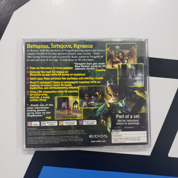 PlayStation PS1 Legacy Of Kain Soul Reaver Collectors Edition R18083