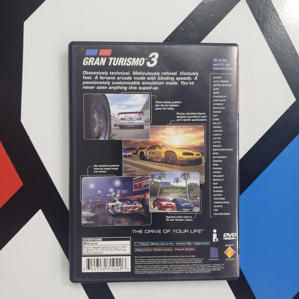 PlayStation PS2 Gran Turismo 3 A-spec Greatest Hits R1604