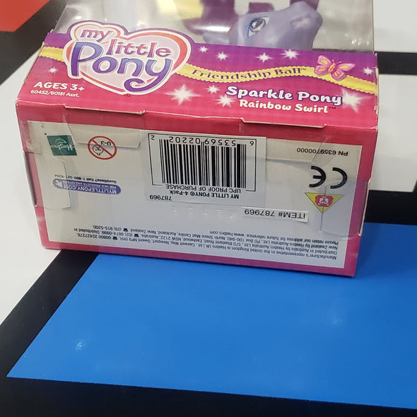 My Little Pony G3 Friendship Ball Sparkle Pony Rainbow Swirl R