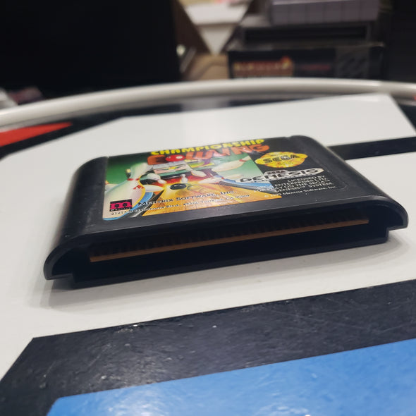 Sega Genesis Championship Bowling Console Game R18785