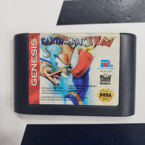 Sega Genesis Earthworm Jim Console Game R3023