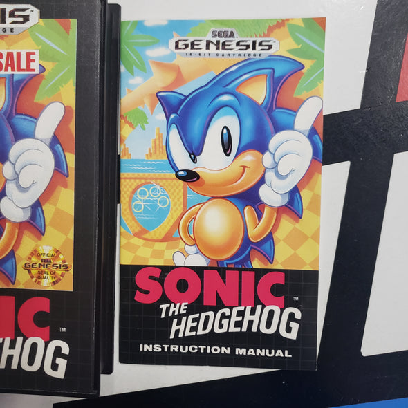 Sega Genesis Sonic the Hedgehog Not For Resale Edition Console Game R5593