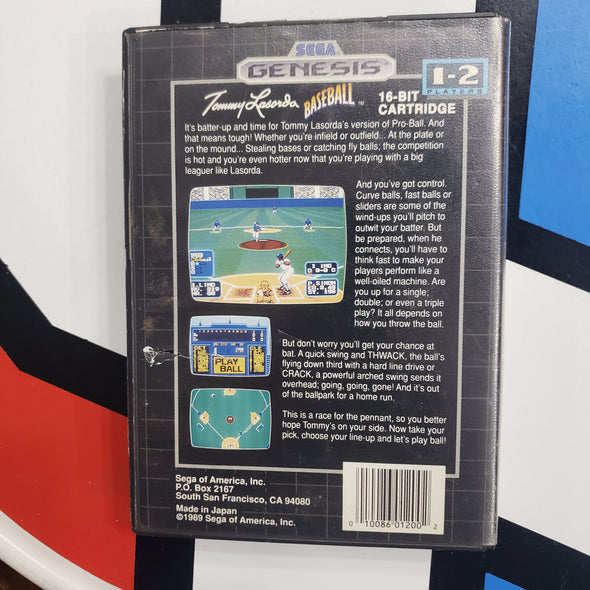 Sega Genesis Tommy Lasorda Baseball Console Game R18786