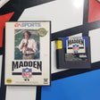 Sega Genesis Madden NFL '94 1994 Console Game R2745