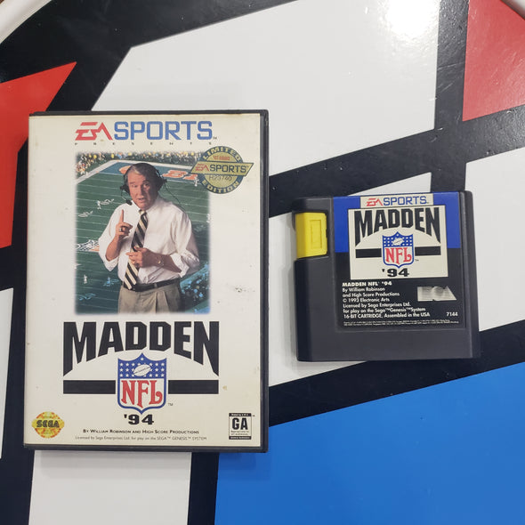 Sega Genesis Madden NFL '94 1994 Console Game R2745
