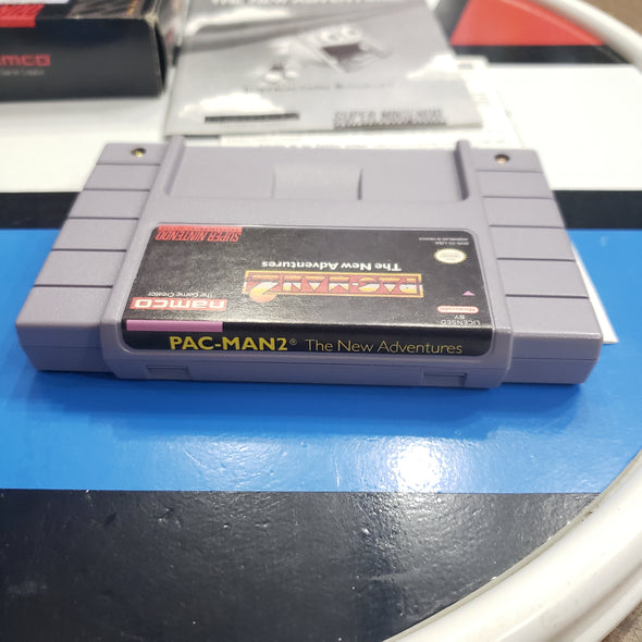 Nintendo SNES CIB Pac-Man 2 Super Nintendo Entertainment System Complete In Box Console Games R6157