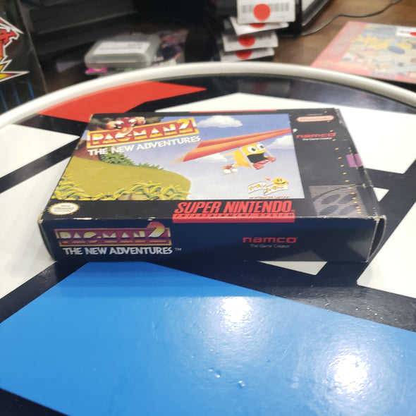 Nintendo SNES CIB Pac-Man 2 Super Nintendo Entertainment System Complete In Box Console Games R6157
