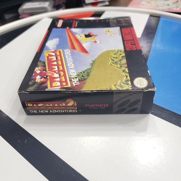 Nintendo SNES CIB Pac-Man 2 Super Nintendo Entertainment System Complete In Box Console Games R6157