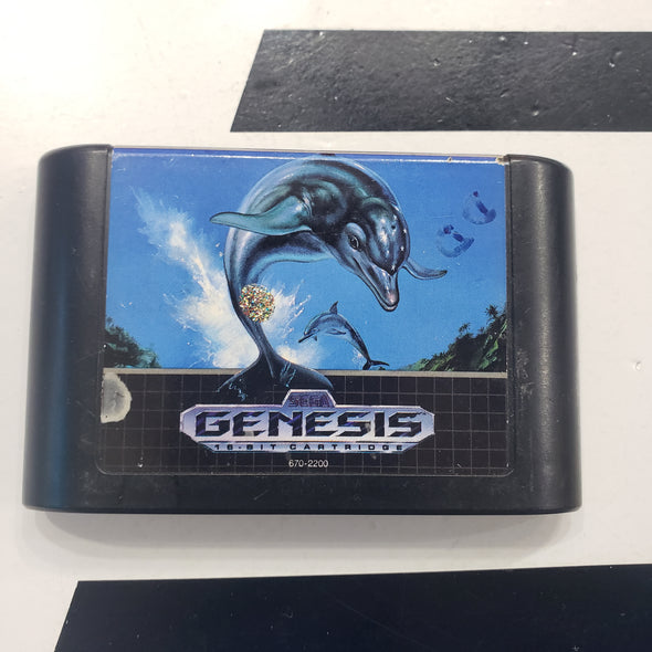 Sega Genesis Ecco The Dolphin Console Game Cartridge R2749
