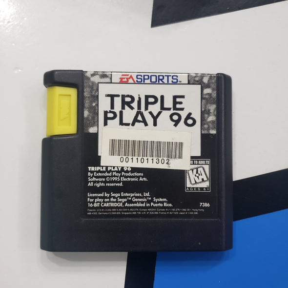 Sega Genesis Triple Play '96 1996 Console Game Cartridge R19005