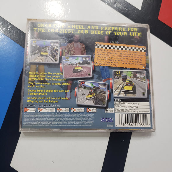 Sega Dreamcast Crazy Taxi Sega All Stars Orange Console Game R2580