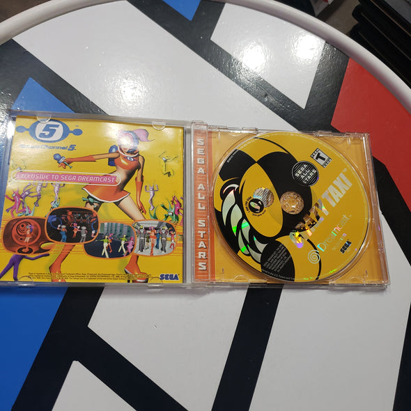 Sega Dreamcast Crazy Taxi Sega All Stars Orange Console Game R2580