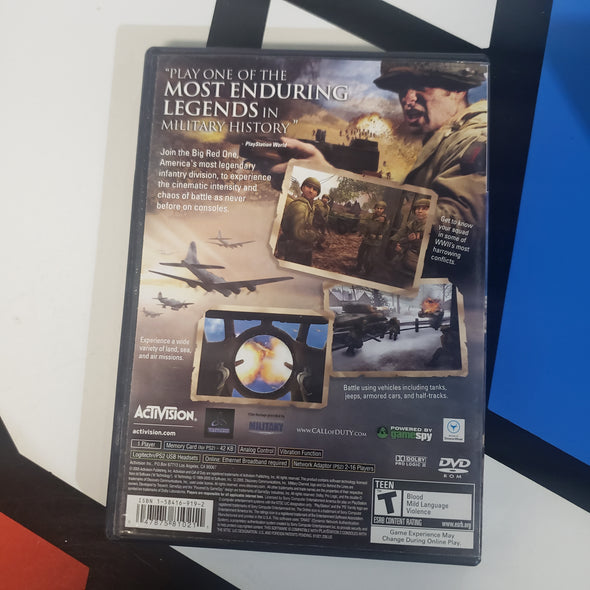 PlayStation PS2 Call Of Duty 2 Big Red One Standart Edition Console Game R18889