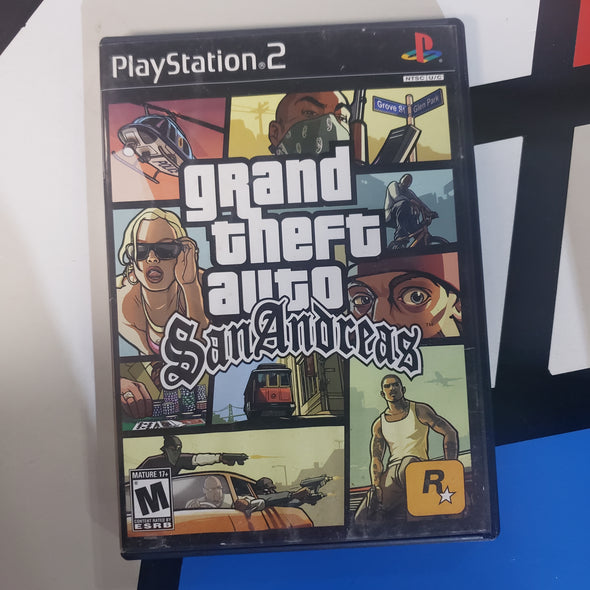 PlayStation PS2 Grand Theft Auto San Andreas Listing 2 Console Game R2610