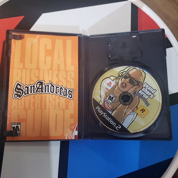 PlayStation PS2 Grand Theft Auto San Andreas Listing 2 Console Game R2610