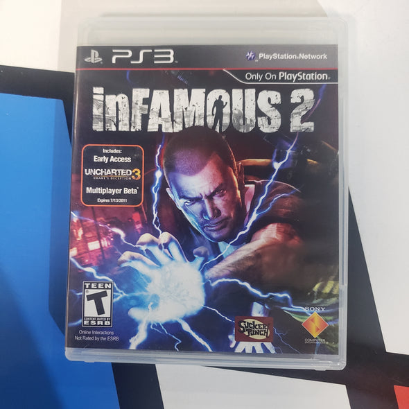 PlayStation PS3 Infamous 2 II Console Game R18990