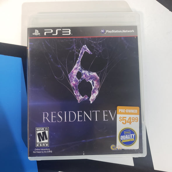 PlayStation PS3 Resident Evil 6 Console Game R18989