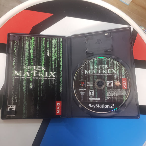 PlayStation PS2 Enter The Matrix Black Label Console Game R19064