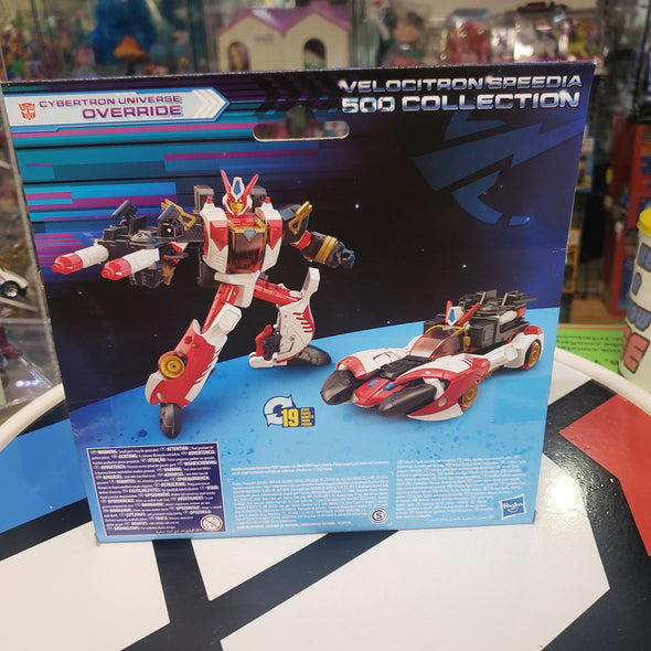 Transformers Legacy Cybertron Universe Override Voyager Class Autobot Transforming Robot Action Figure Velocitron Speedia 500 Collection R19212