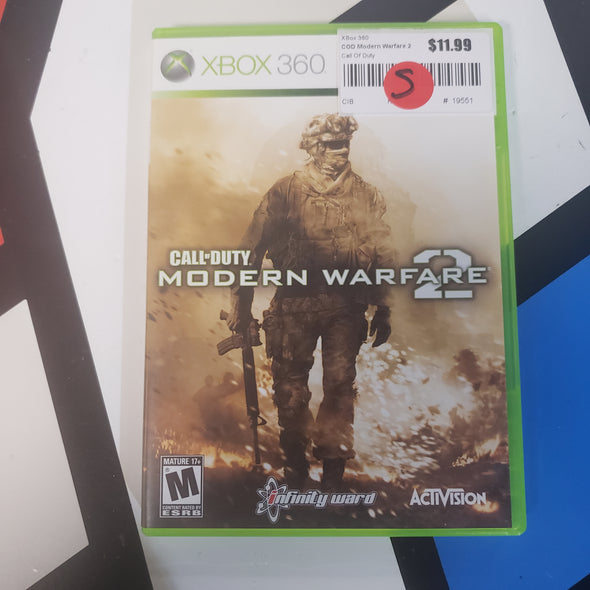 Microsoft Xbox 360 COD Modern Warfare 2 Console Game Call of Duty R19551