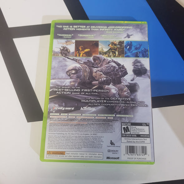Microsoft Xbox 360 COD Modern Warfare 2 Console Game Call of Duty R19551