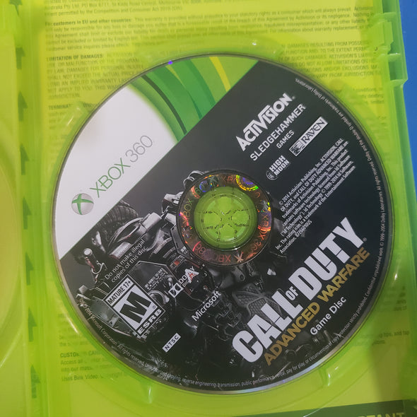 Microsoft Xbox 360 COD Advanced Warfare Day Zero Edition Console Game Call of Duty R19557