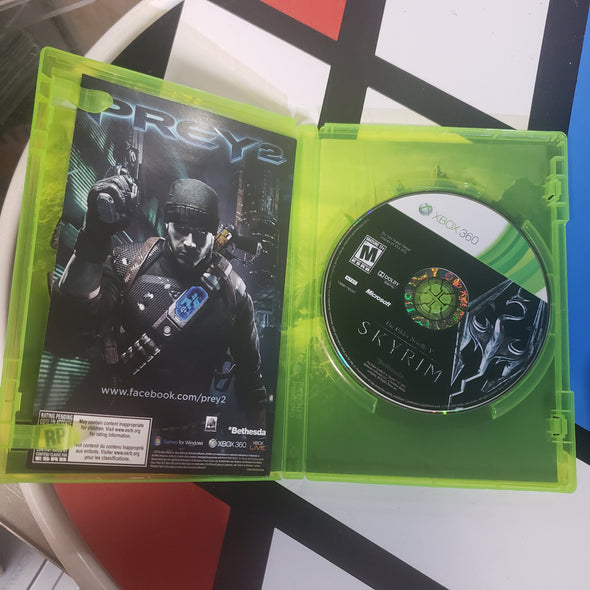 Microsoft Xbox 360 Skyrim The Elder Scrolls 5 Console Game R19548