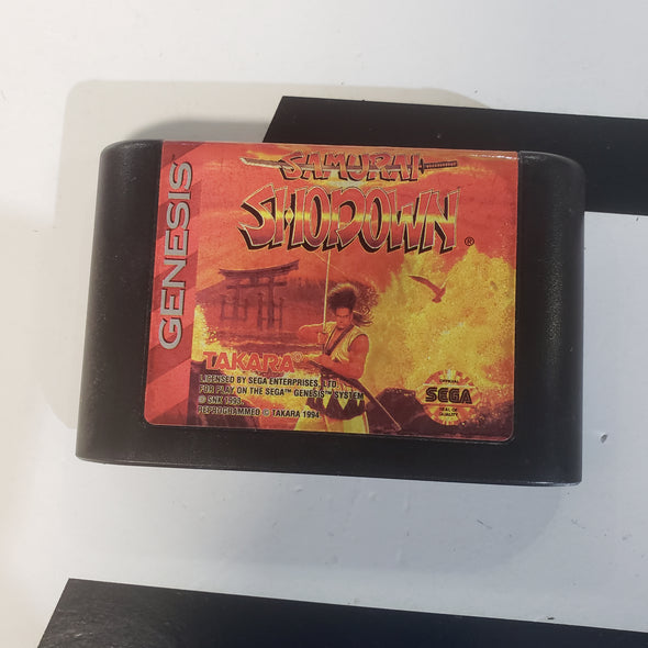 Sega Genesis Samurai Showdown Console Game Cartridge R19560