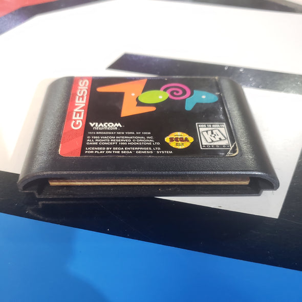 Sega Genesis Zoop Console Game Cartridge R19563