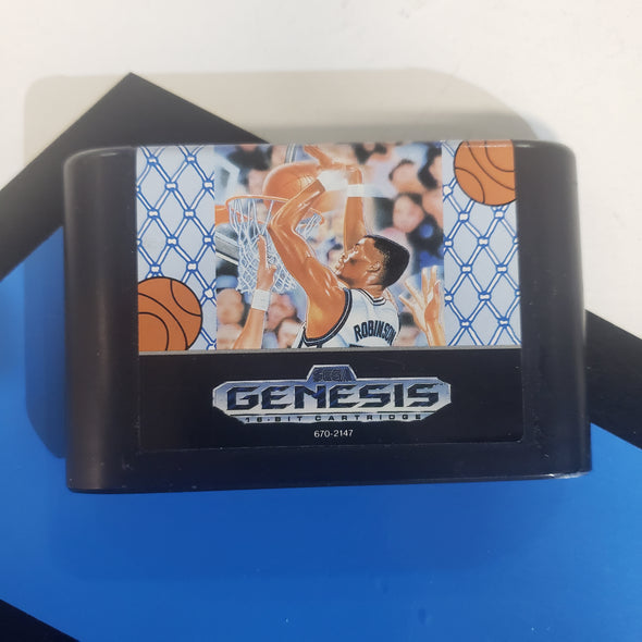 Sega Genesis David Robinson's Supreme Court Game Cartridge NBA Basketball R13875