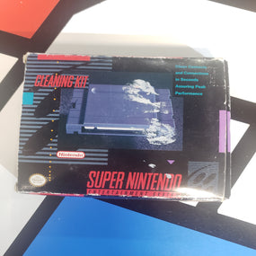 Nintendo SNES Accessories CIB Cleaning Kit Super Nintendo Entertainment System Complete In Box Console Accessory R11655