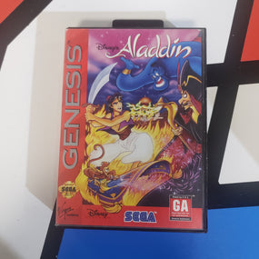 Sega Genesis Aladdin Console Game Cartridge Disney R4591