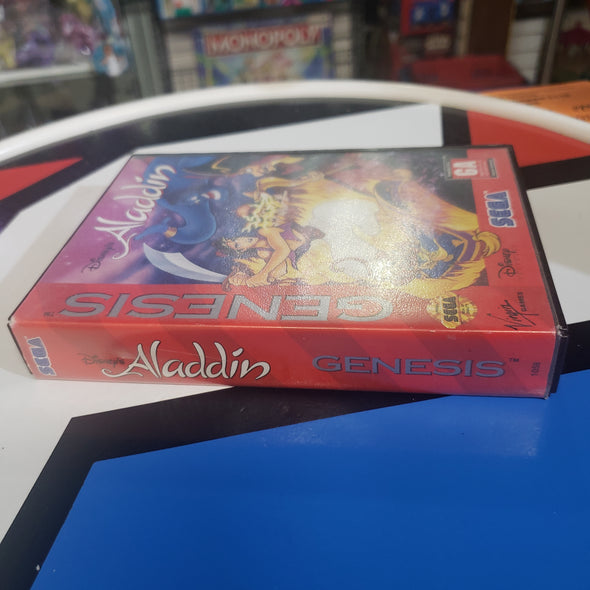 Sega Genesis Aladdin Console Game Cartridge Disney R4591