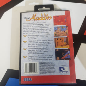 Sega Genesis Aladdin Console Game Cartridge Disney R4591