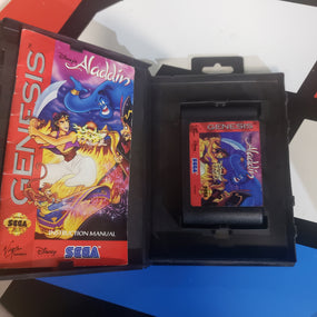 Sega Genesis Aladdin Console Game Cartridge Disney R4591
