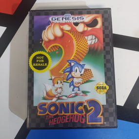 Sega Genesis Sonic the Hedgehog 2 Not For Resale Edition Console Game Cartridge R2393