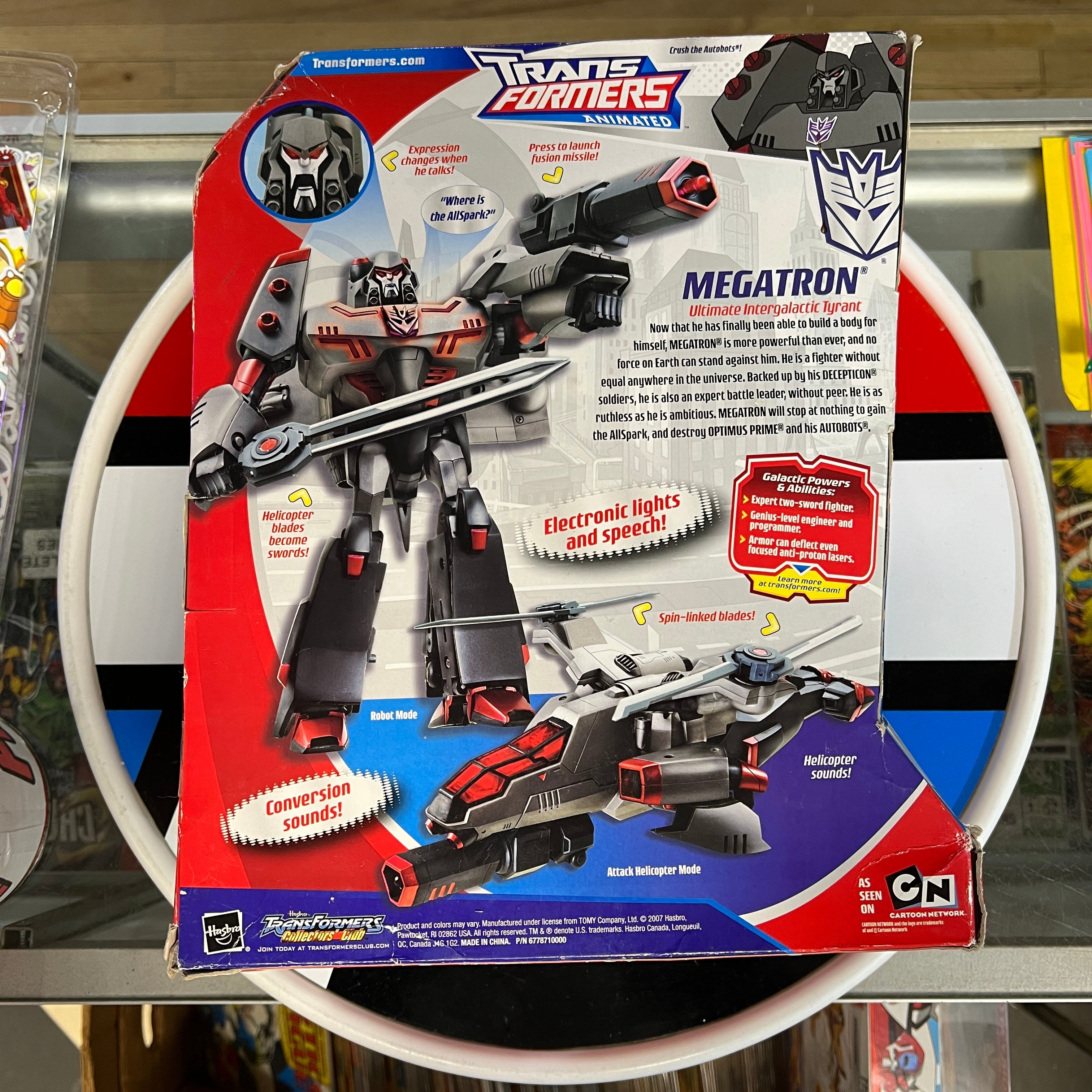 Hasbro 2007 Transformers Animated Leader Class Megatron R11958