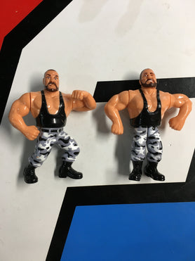 WWF Hasbro Series 2 Tag Teams Bushwackers (Butch & Luke) With Down And Out Blaster And Down Under Pounder! 1991 Wrestling Action Figure R7816