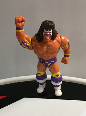 WWF Hasbro Series 3 Ultimate Warrior (Purple Trunks) With Warrior Wham! 1992 Wrestling Action Figure R16407